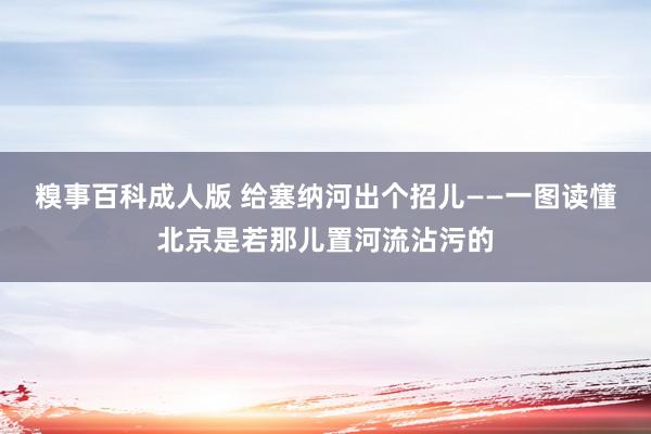 糗事百科成人版 给塞纳河出个招儿——一图读懂北京是若那儿置河流沾污的