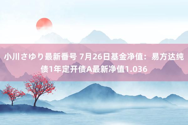 小川さゆり最新番号 7月26日基金净值：易方达纯债1年定开债A最新净值1.036