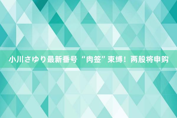 小川さゆり最新番号 “肉签”束缚！两股将申购