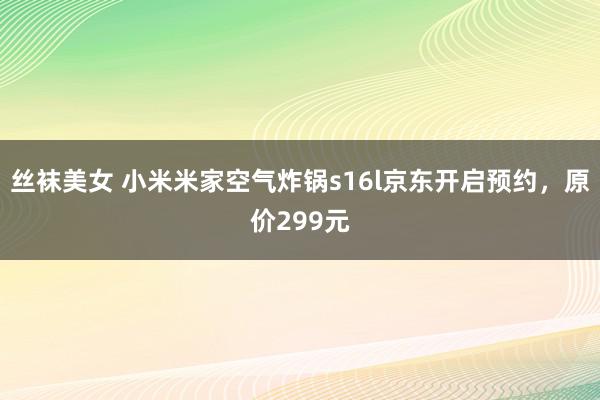 丝袜美女 小米米家空气炸锅s16l京东开启预约，原价299元