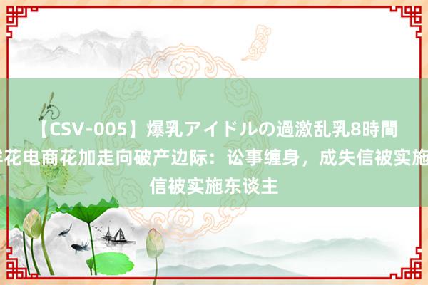 【CSV-005】爆乳アイドルの過激乱乳8時間 着名鲜花电商花加走向破产边际：讼事缠身，成失信被实施东谈主